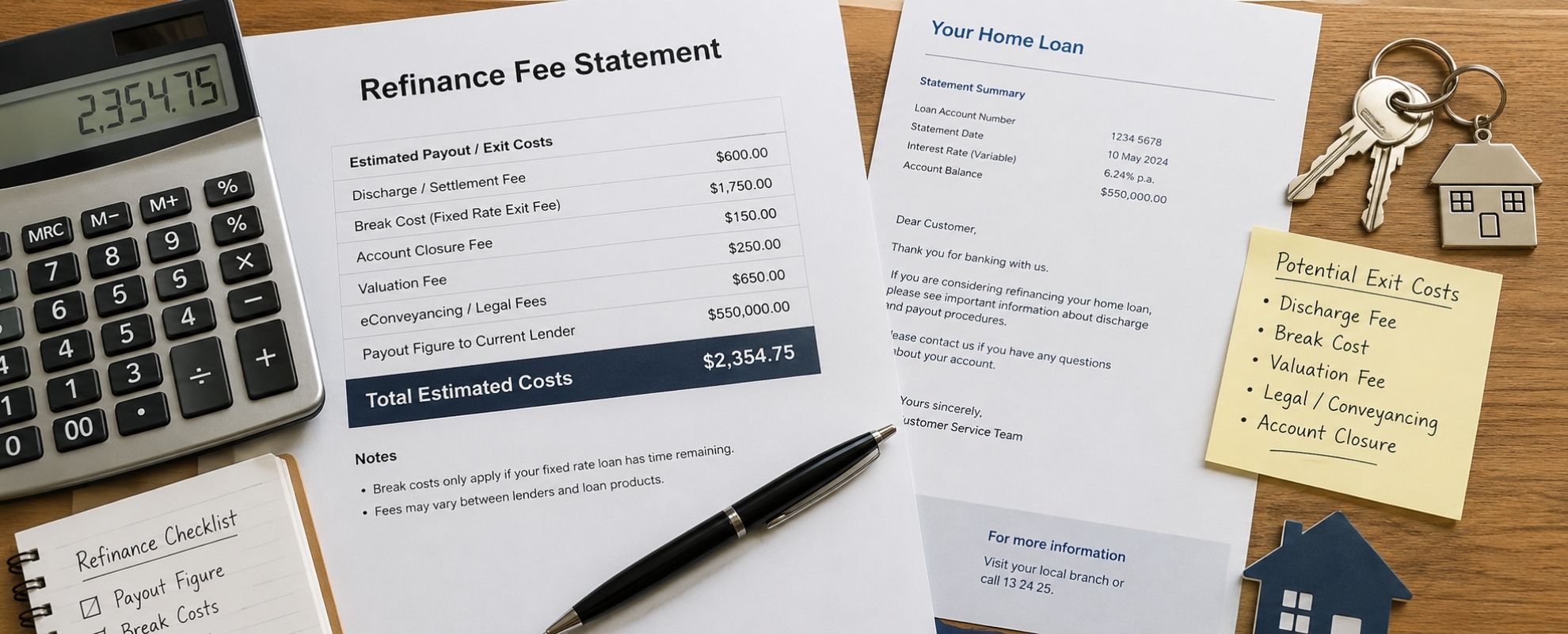 mortgage exit costs breakdown Australia — in-content illustration for Clarity Financial Solutions Melbourne