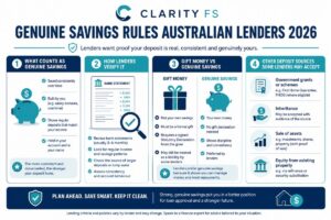 genuine savings rules Australian lenders 2026 — featured blog image for Clarity Financial Solutions Melbourne