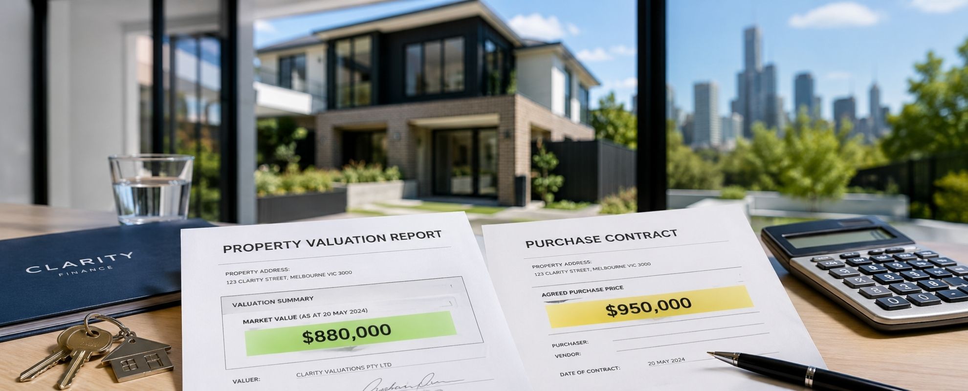 low property valuation mortgage shortfall Melbourne — hero banner for Clarity Financial Solutions Melbourne